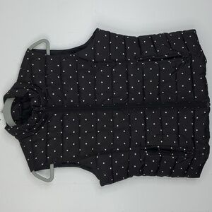 ColeBrook Vest Essentials Puffer Polka Dot Full Zipper Poly Fiberfill Womens M